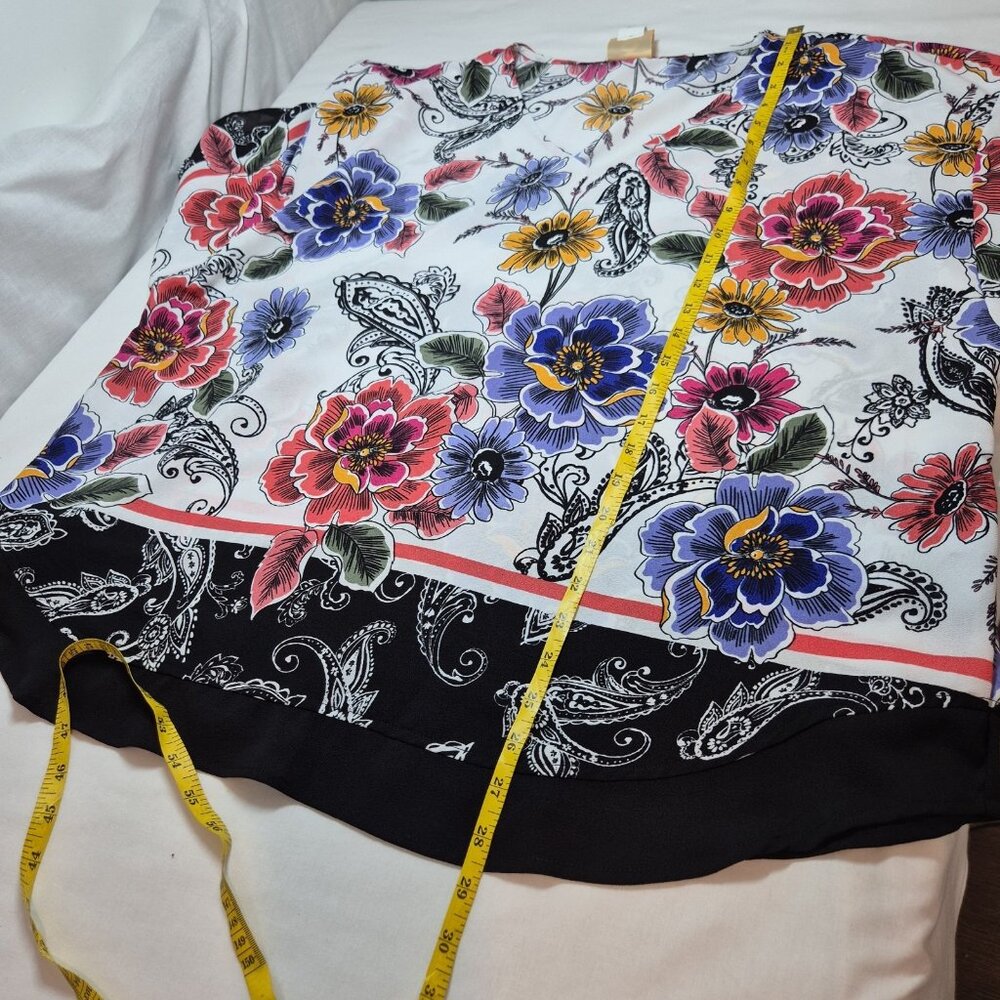 Ruby Rd Women's Tunic Size 2X Floral Colorful Pattern Top Blouse (11) - Picture 6 of 11